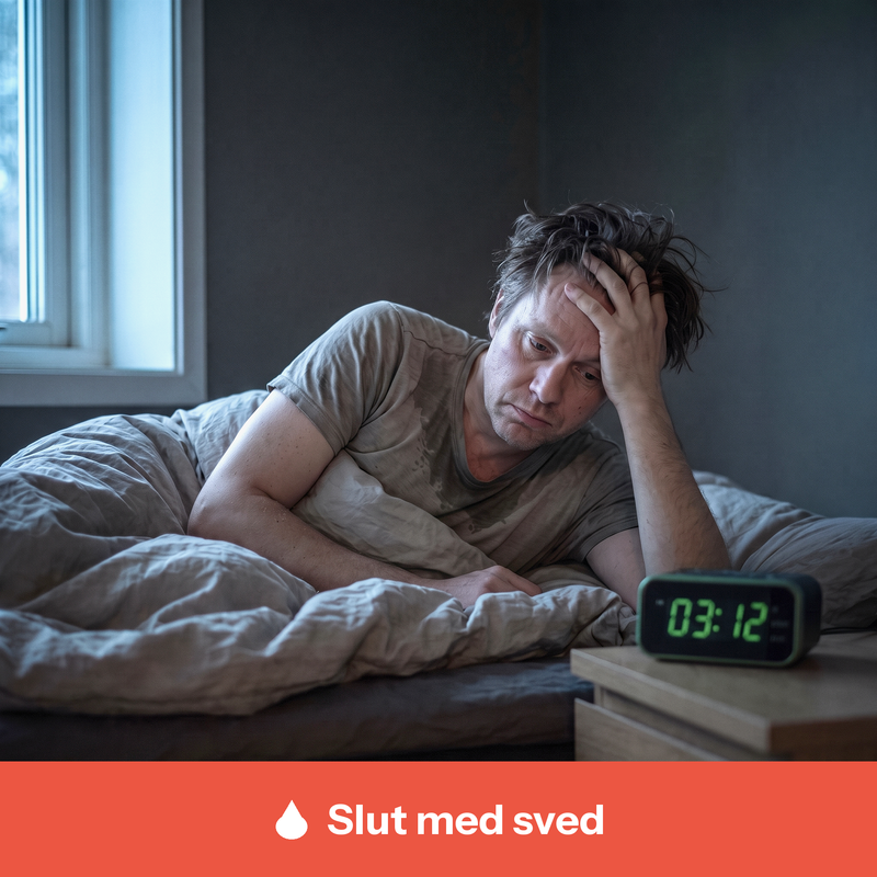 Du skal aldrig mere vågne badet i sved