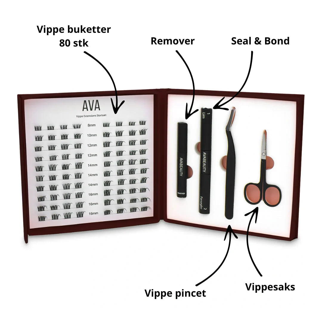Hvad indeholder Vippe Extensions Pakken?